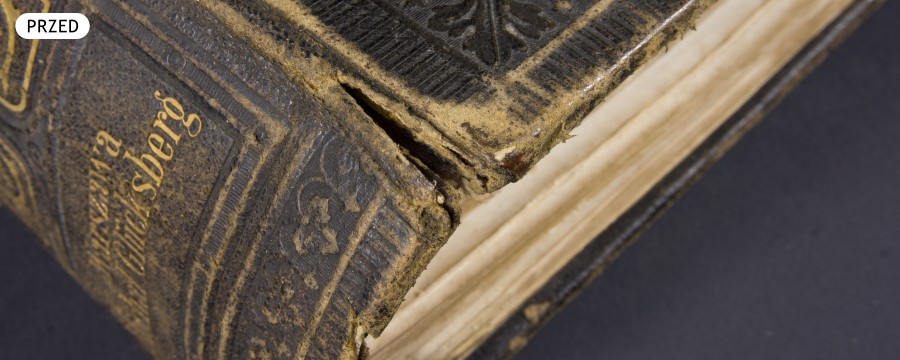 Renowacja skórzanej oprawy