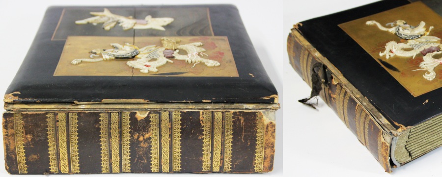 Renowacja skórzanego grzbietu książki